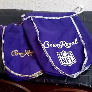 NFL Crown Royal Bag and Crown Royal Bag
